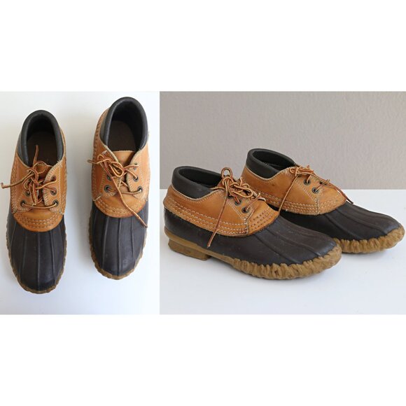 1980's Vintage L.L. Bean Short Duck Boots ~ Women's Size 6 ~ Lower Top ~ Ankle - Picture 1 of 9